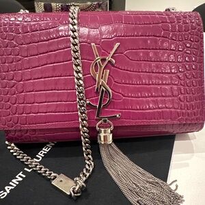 Saint Laurent YSL Croc Kate Bag (Limited Edition Color)